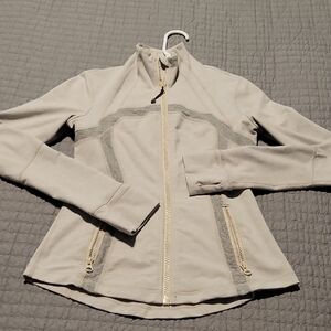 lululemon athletica Cream and Gray Utility Jacket